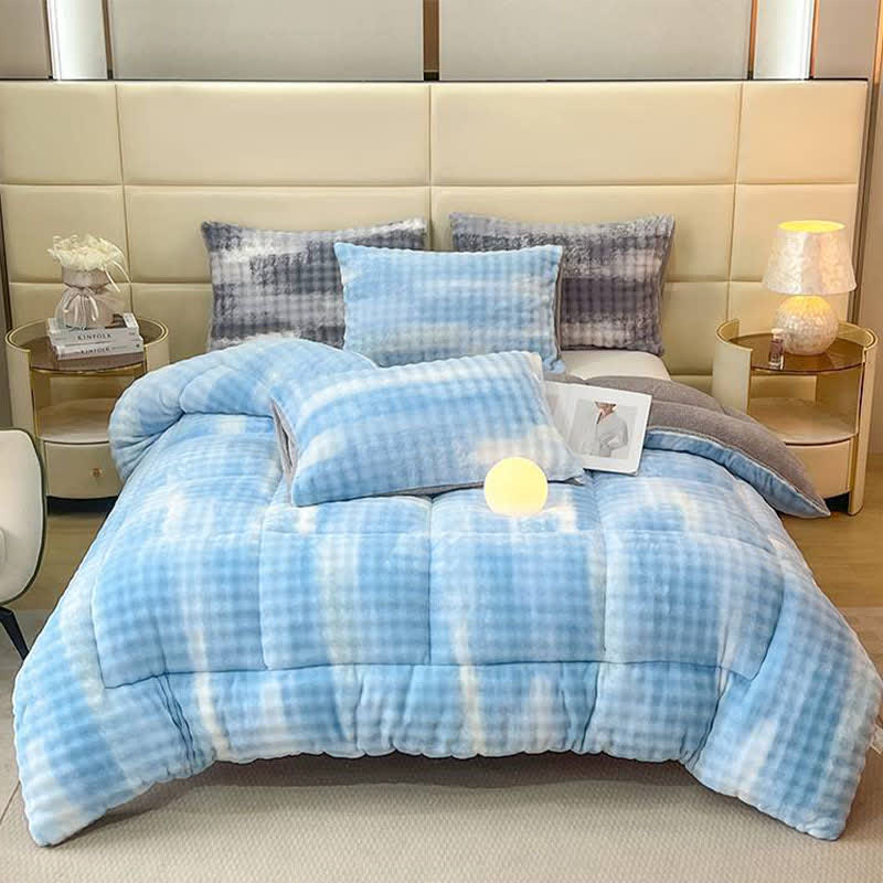 Fluffy Gradient Color Sherpa Warm Blankets - image 7