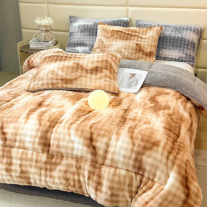 Fluffy Gradient Color Sherpa Warm Blankets - image 10