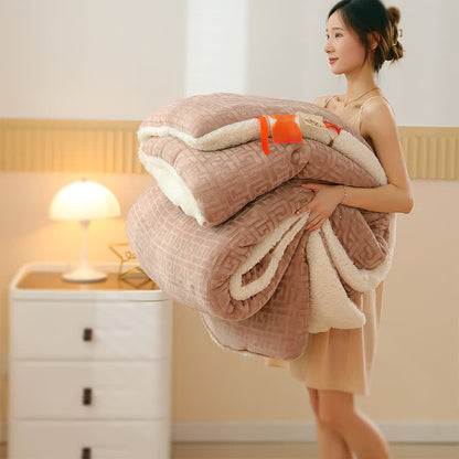 Geometric Embossed Sherpa Throw Blanket - image 13