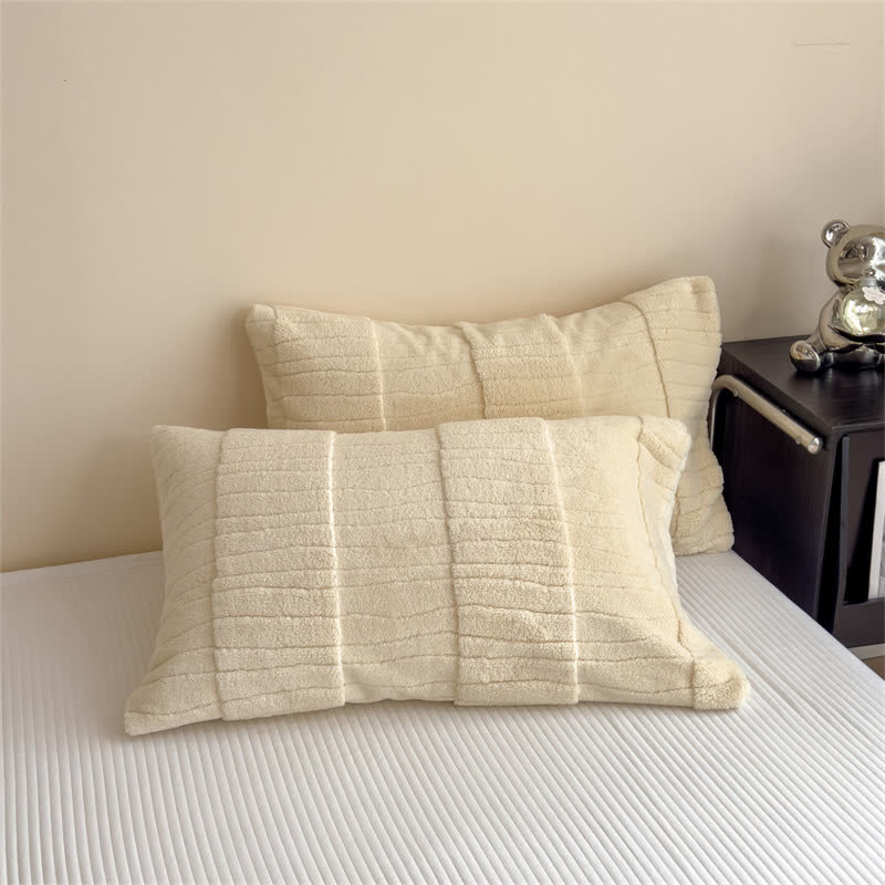 Luxe Striped Textured Warm Throw Blanket - image 6