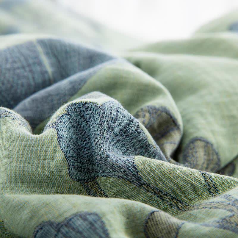Ownkoti Ginkgo Leaf Cotton Gauze Reversible Bedding  - image 8