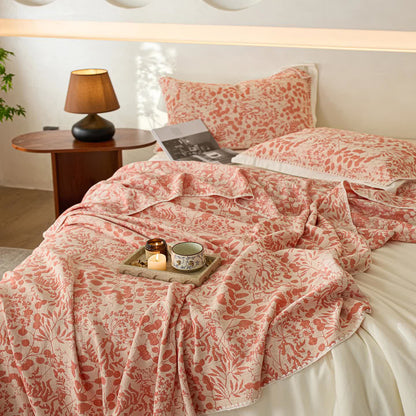 Soft Style Floral Cotton Gauze Quilt - image 7