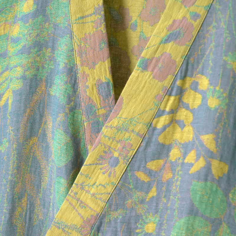 Lotus Organic Cotton Gauze Kimono Robe - image 12