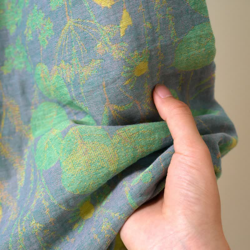 Lotus Organic Cotton Gauze Kimono Robe - image 17