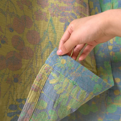 Lotus Organic Cotton Gauze Kimono Robe - image 9