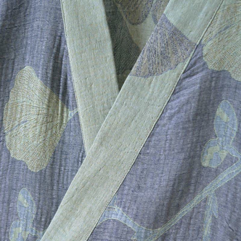 Ownkoti Ginkgo Leaf Organic Cotton Kimono Robe - image 3