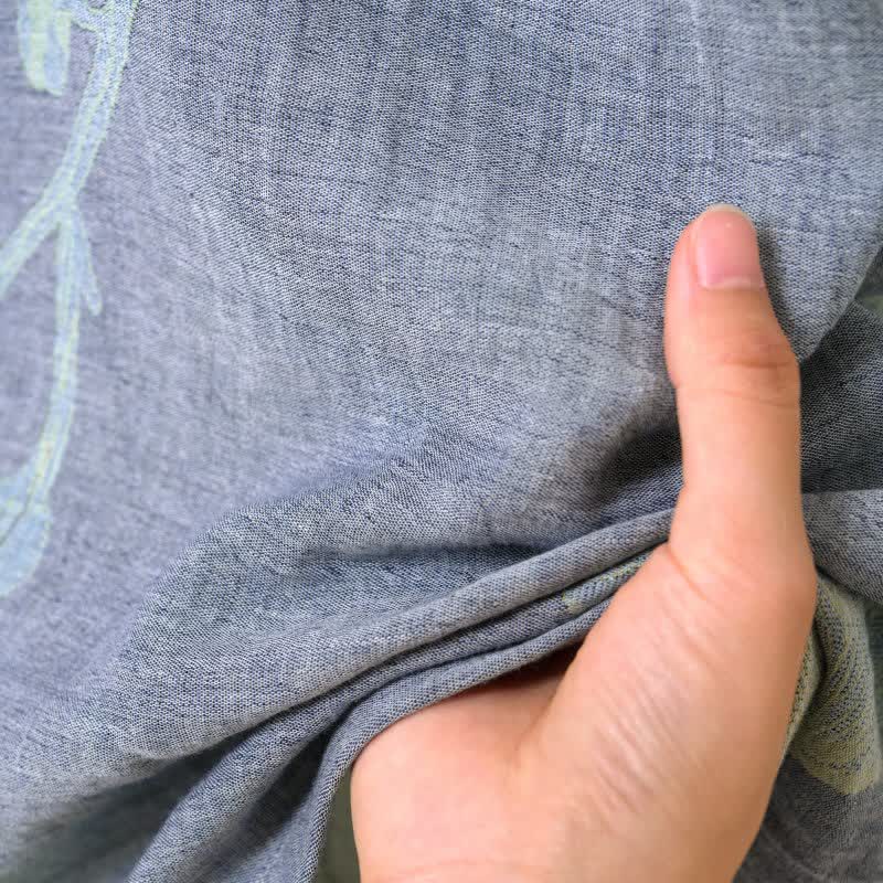 Ownkoti Ginkgo Leaf Organic Cotton Kimono Robe - image 8