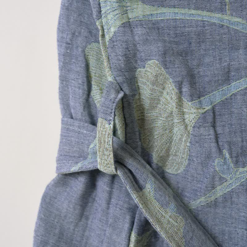 Ownkoti Ginkgo Leaf Organic Cotton Kimono Robe - image 12