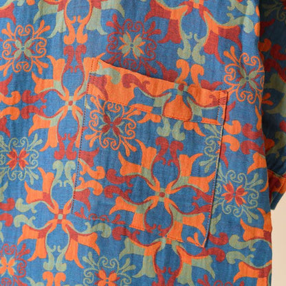 Ownkoti Retro Geometric Pattern Cotton Kimono Robe - image 8