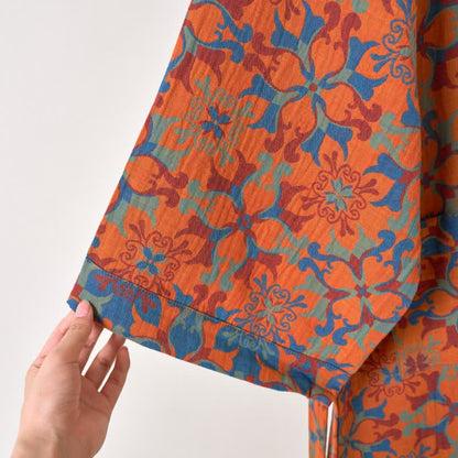 Ownkoti Retro Geometric Pattern Cotton Kimono Robe - image 14