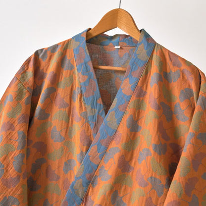 Ownkoti Ginkgo Biloba Cotton Gauze Japanese Robe - image 4