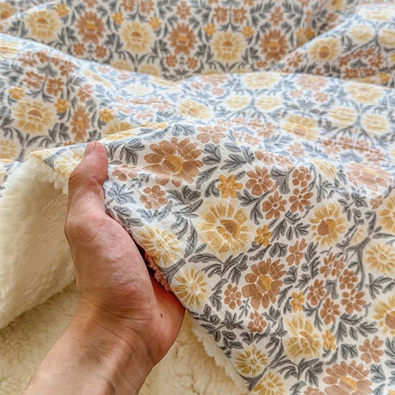 Yellow Flower Reversible Throw Blanket - image 6