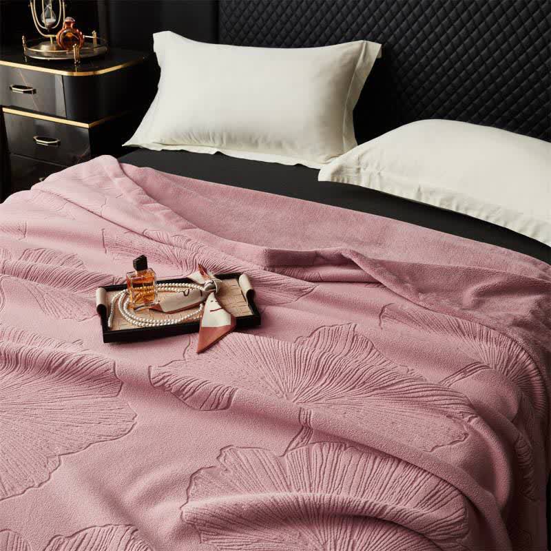 Ginkgo Leaf Textured Throw Blanket - image 1