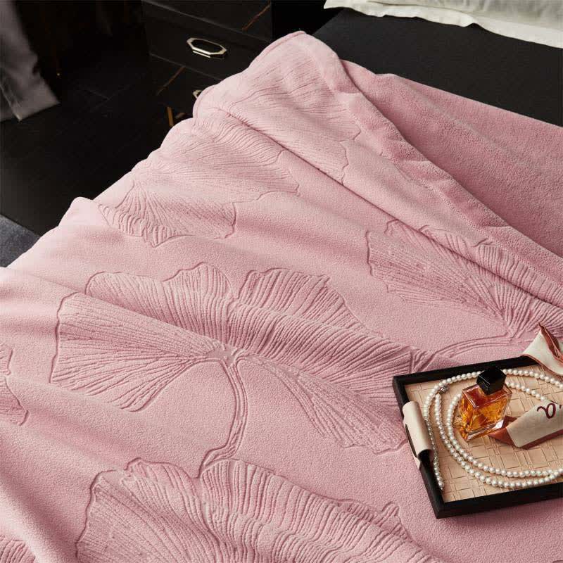 Ginkgo Leaf Textured Throw Blanket - image 4