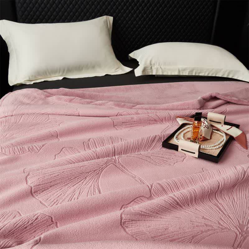 Ginkgo Leaf Textured Throw Blanket - image 3