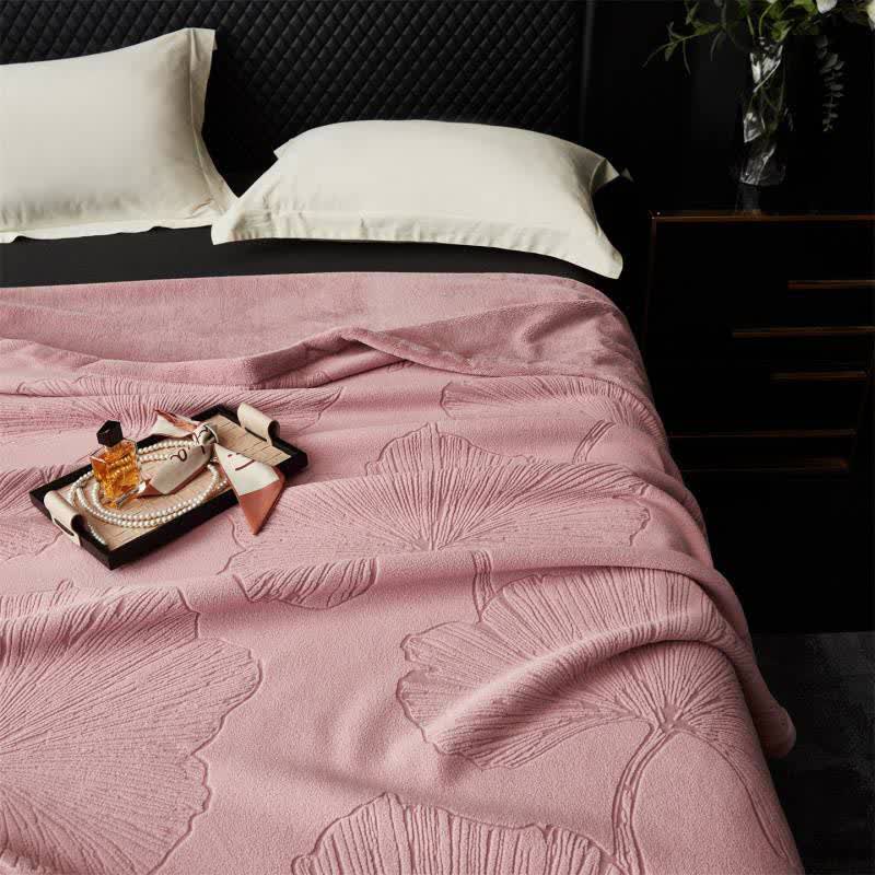 Ginkgo Leaf Textured Throw Blanket - image 2