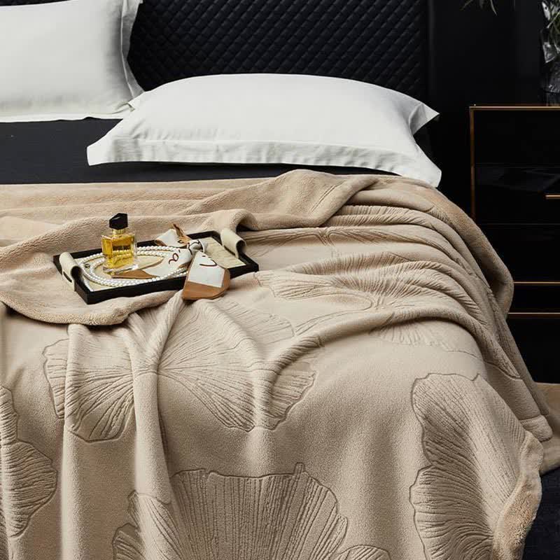 Ginkgo Leaf Textured Throw Blanket - image 9