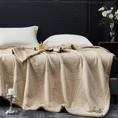 Ginkgo Leaf Textured Throw Blanket - image 8