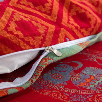 Thai Elephant Cotton Gauze Bedding Set(4pcs) - image 6