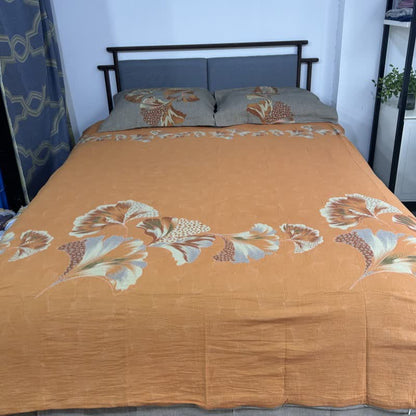 Ginkgo-inspired Cotton Gauze Bedding Set(4pcs) - image 11