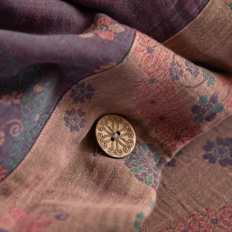 Purple Floral Cotton Gauze Bedding Set(4pcs) - image 8