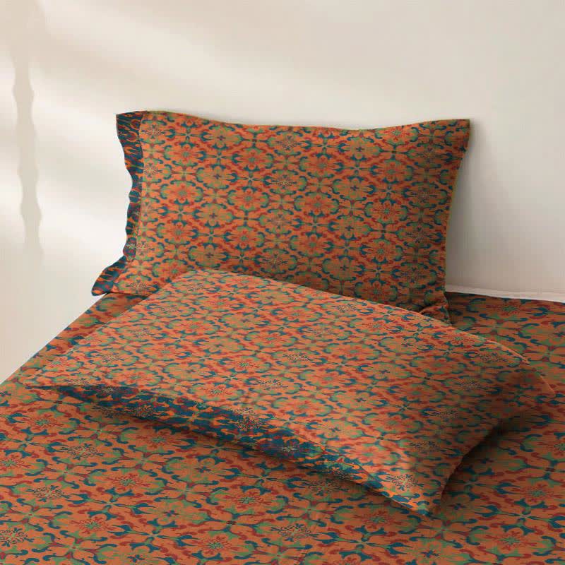 Ownkoti Retro Geometric Pattern Cotton Sheet Bedspread - image 6