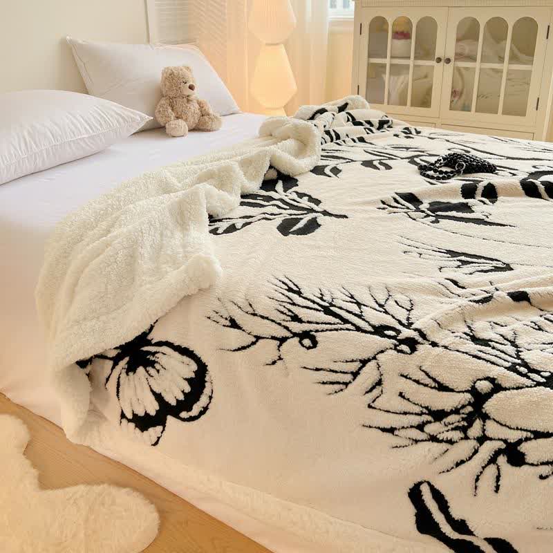 Tree Butterfly Jacquard Throw Blanket - image 6