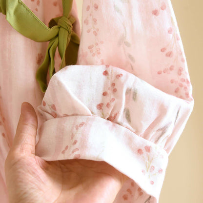 Pink Striped Floral Kimono Loungewear Set - image 6