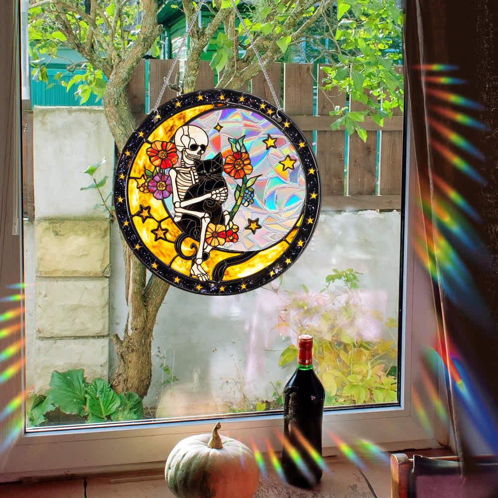 Halloween Acrylic Window Hanging Ornament - 6PCS - image 0