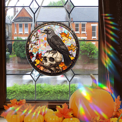 Halloween Stained Sun Catcher  Window Hanging - image 0