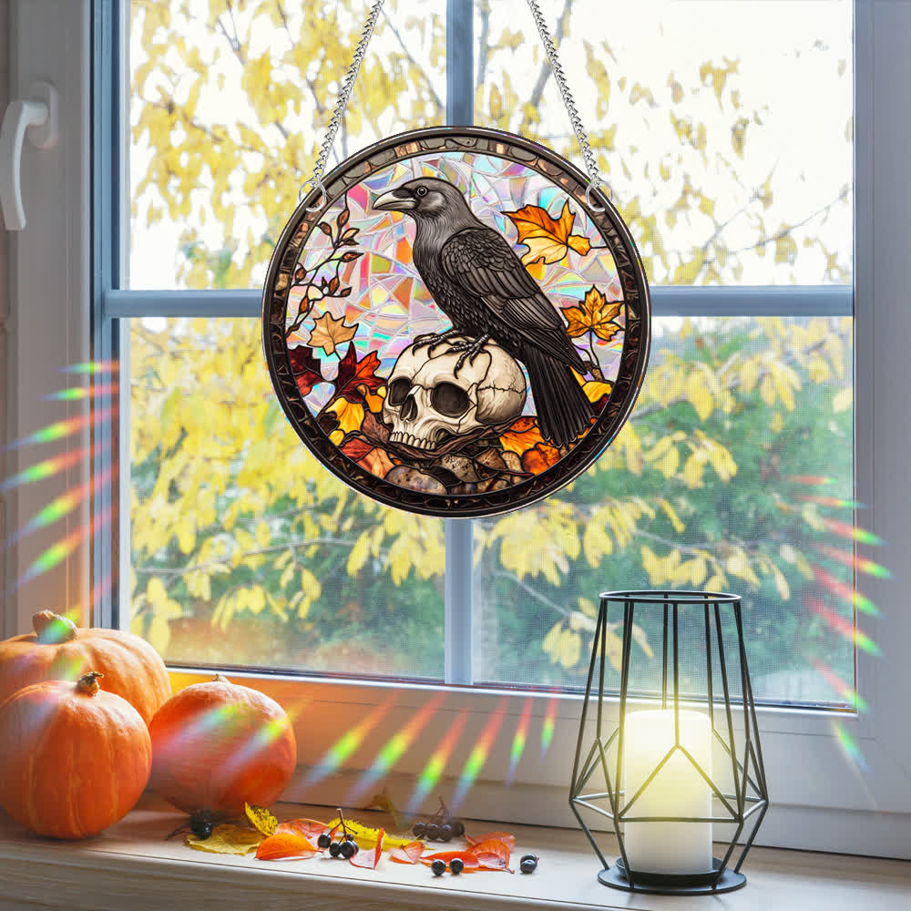 Halloween Stained Sun Catcher  Window Hanging - image 1
