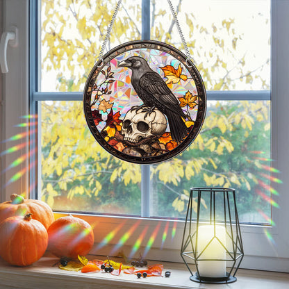 Halloween Stained Sun Catcher  Window Hanging - image 1