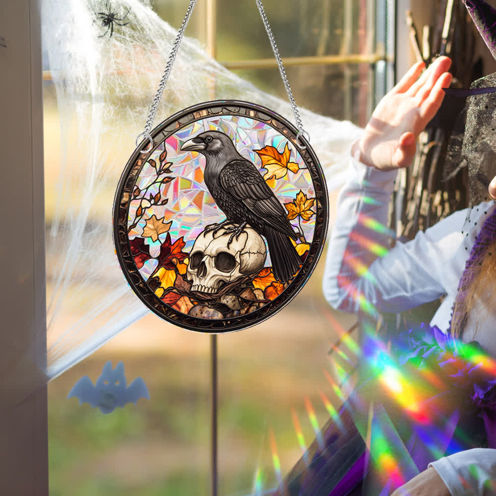 Halloween Stained Sun Catcher  Window Hanging - image 2