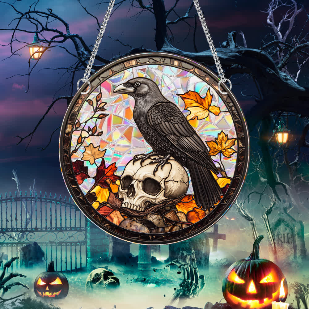 Halloween Stained Sun Catcher  Window Hanging - image 3