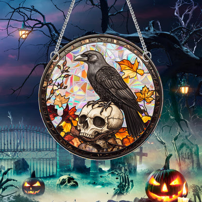 Halloween Stained Sun Catcher  Window Hanging - image 3