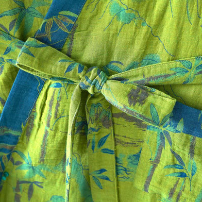 Ownkoti Two-Tone Bamboo Cotton Gauze Kimono Robe - image 9