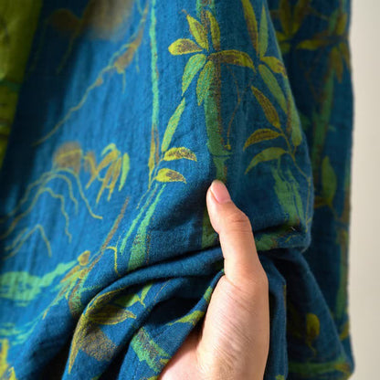 Ownkoti Two-Tone Bamboo Cotton Gauze Kimono Robe - image 23