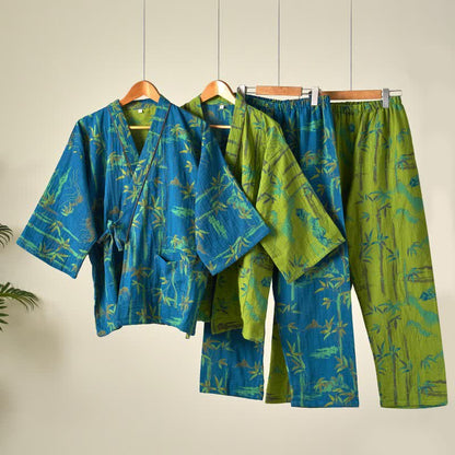 Ownkoti Bamboo Cotton Gauze Kimono Loungewear Set - image 0