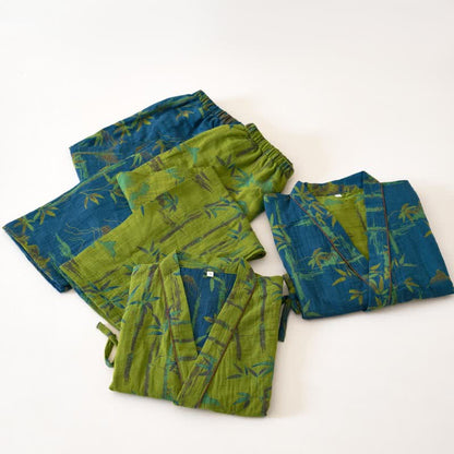 Ownkoti Bamboo Cotton Gauze Kimono Loungewear Set - image 1