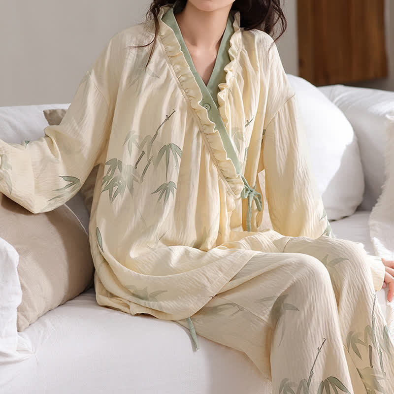 Ink Bamboo Kimono Loungewear Set - image 3