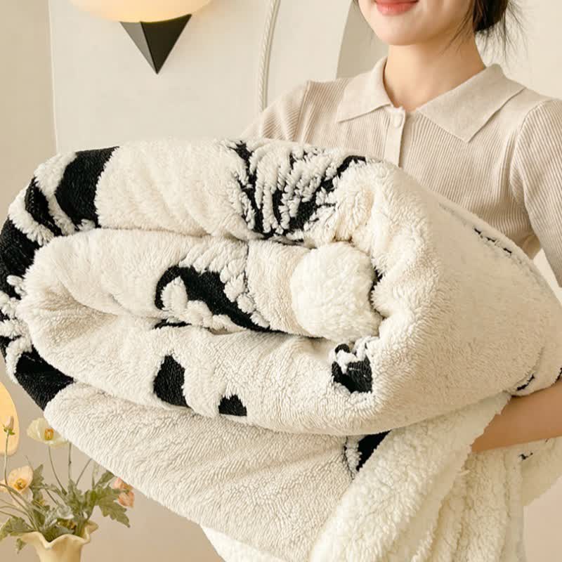 Botanical Leaf Butterfly Warm Throw Blanket - image 5