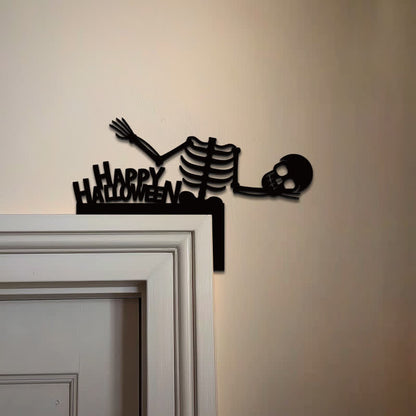 Halloween Skeleton Door Corner Decoration - 3PCS - image 0