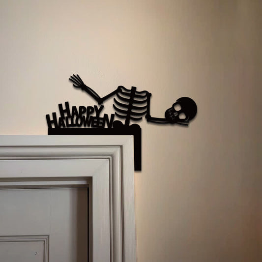 Halloween Skeleton Door Corner Decoration - 3PCS - image 0