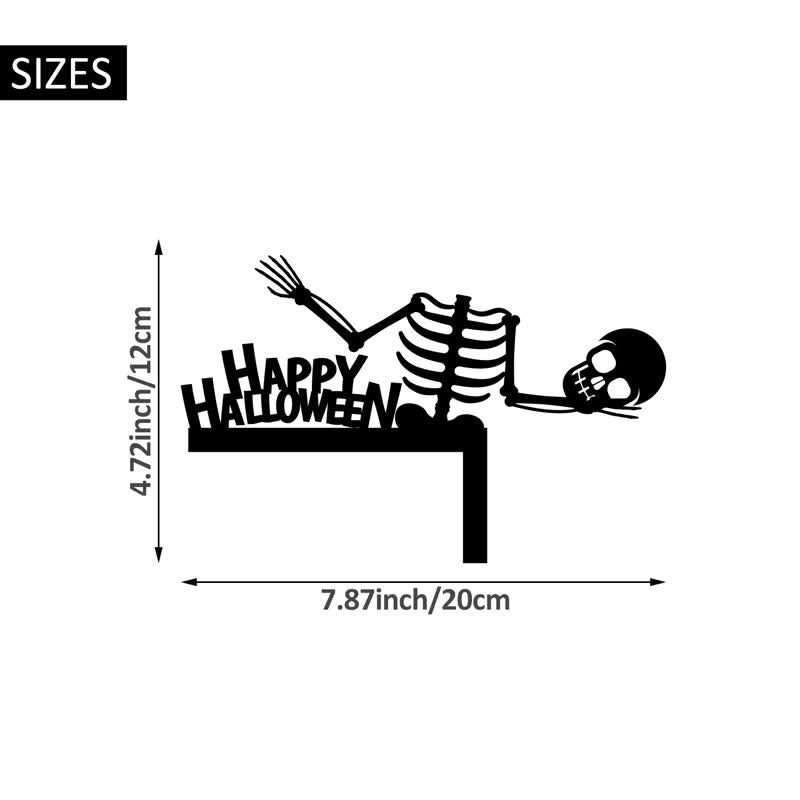 Halloween Skeleton Door Corner Decoration - image 2