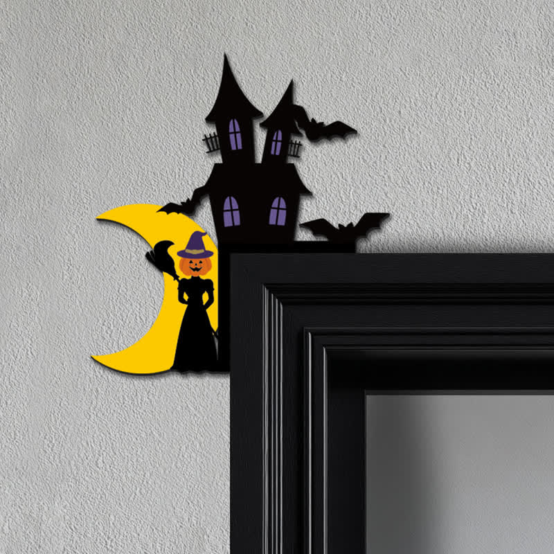 Pumpkin Witch Door Corner Decoration - 3PCS - image 0
