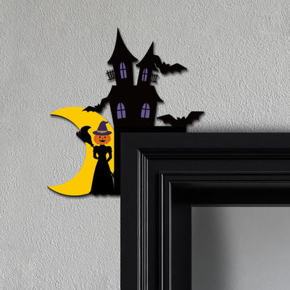 Pumpkin Witch Door Corner Decoration - 3PCS - image 0