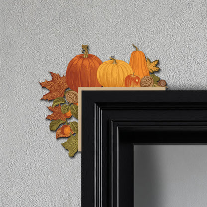 Maple Leaf Pumpkin Door Corner Decoration - 3PCS - image 0