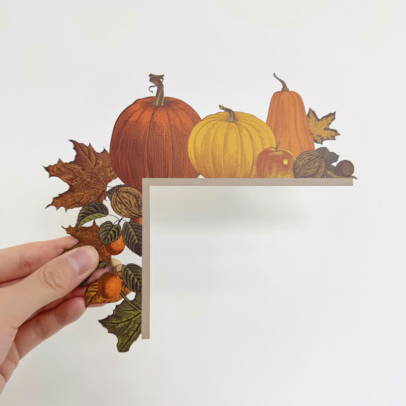 Maple Leaf Pumpkin Door Corner Decoration - image 1