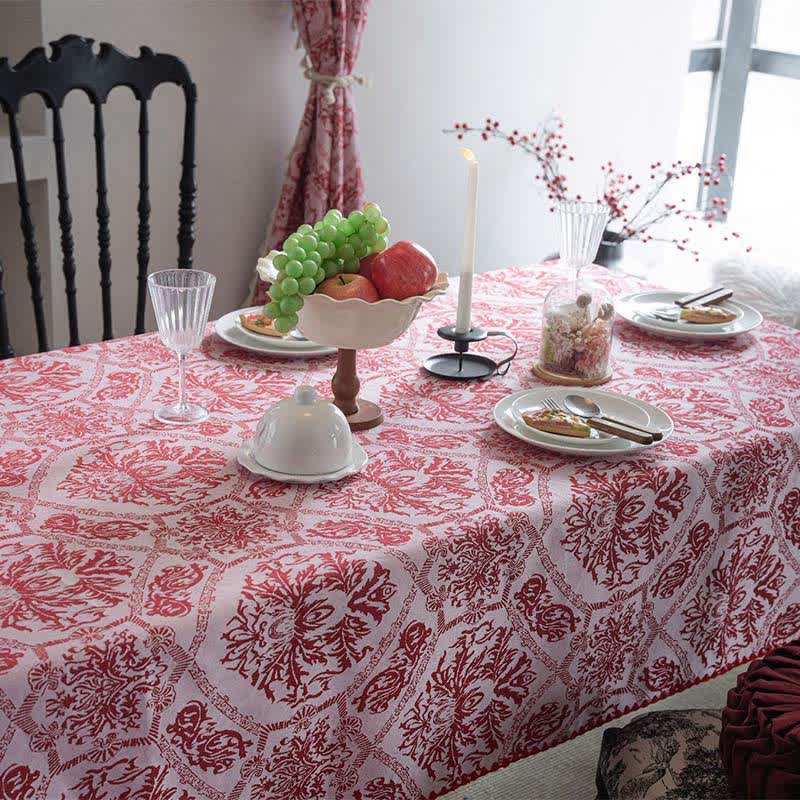 Ethnic Style Retro Pattern Jacquard Tablecloth - image 1