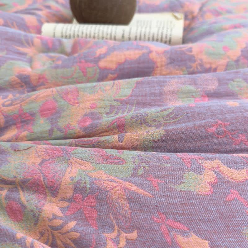 Artistic Butterfly Cotton Gauze Jacquard Quilt - image 9